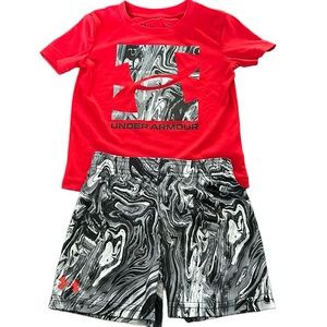 UNDER ARMOUR Boy’s 2 Piece Top & Short Set Size 18 Months